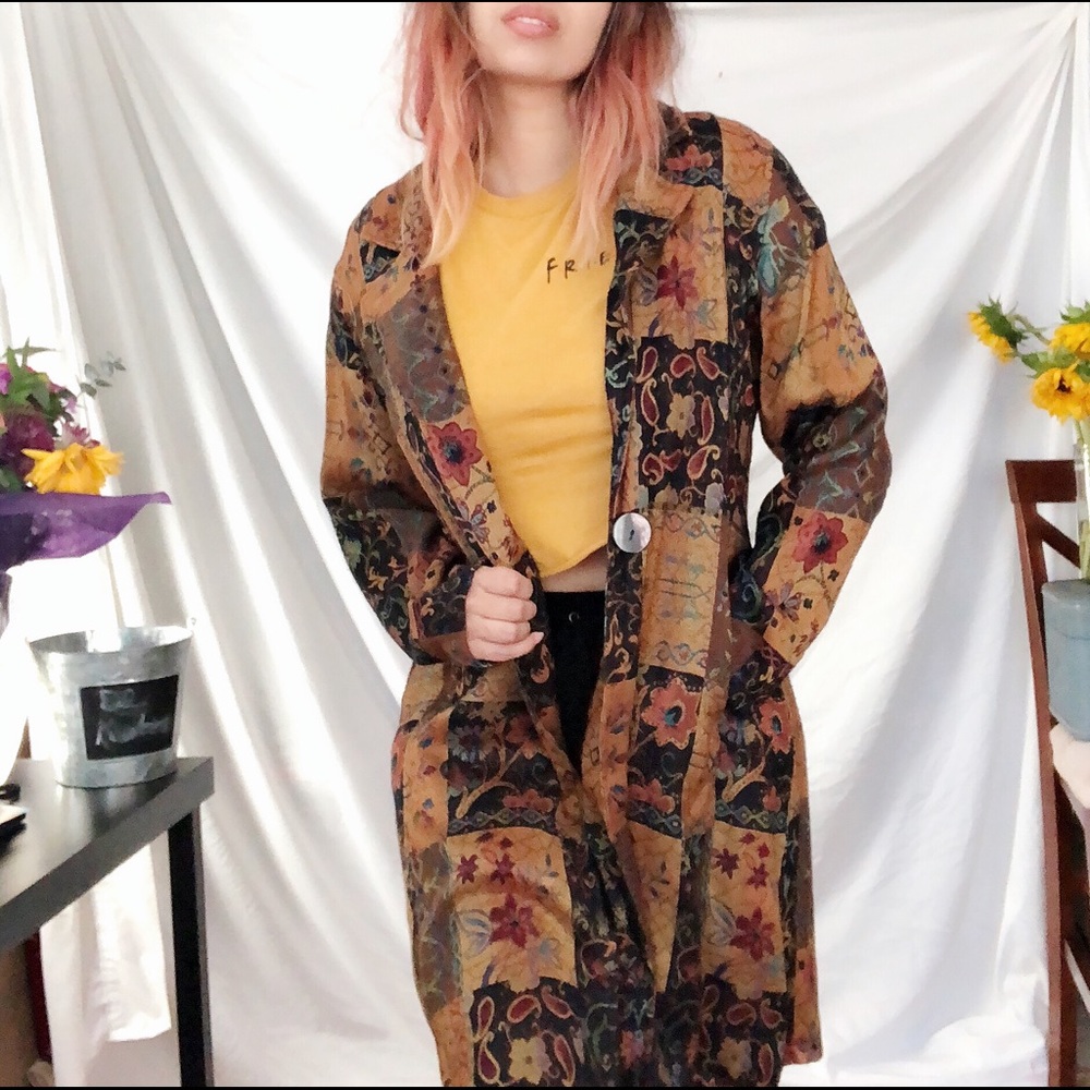 SOLD | color Me Cotton Tapestry Duster Jacket